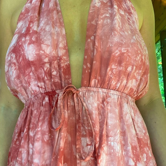 Red Marble Halter Romper - Picture 5 of 6